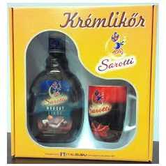 Sarotti Nougatlikőr 15% + csésze + dd.