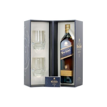 Johnnie Walker Blue Label 0,7  40% dd.+ 2 pohár