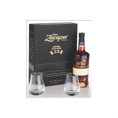 Ron Zacapa Centenario 23 years 0,7  40% dd.+ 2 pohár