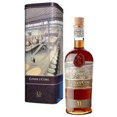 Conde de Cuba 11 éves rum 38% fém dd.