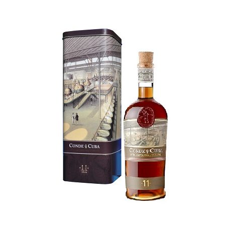 Conde de Cuba 11 éves rum 38% fém dd.