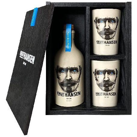 Knut Hansen Gin 0,5L 42% dd. + 2 bögre