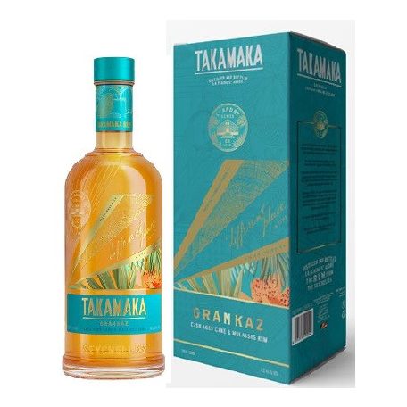 Takamaka Grankaz Rum / 8 éves, ex-Bourbon + French Oak 45,1% pdd.