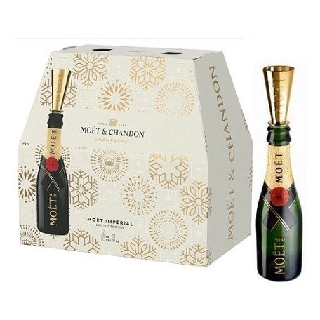 Moet et Chandon Brut Mini Pack 6*0,2 12% + 6 db kiöntő