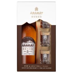 Ararat 5 Stars 5 years Brandy 0,7L 40% dd. + 3 pohár