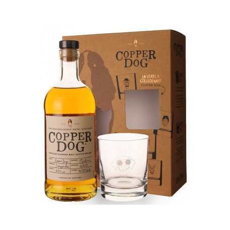 Copper Dog Whisky 40% pdd. + pohár