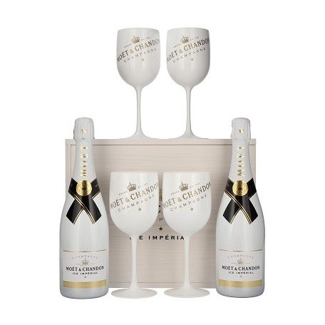 Moet et Chandon Ice Pack (2*0,75 12% + 4 pohár) fa dd.