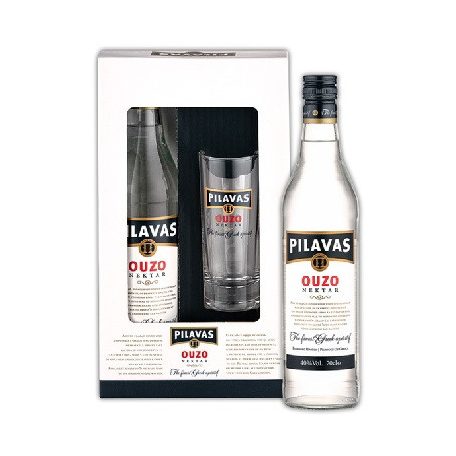 Pilavas Ouzo Nektar 0,7 40% pdd. + pohár