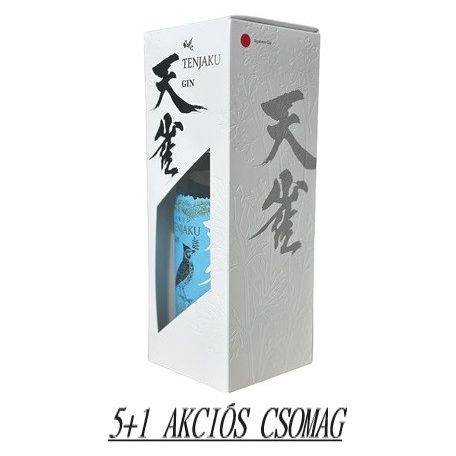 Tenjaku Gin 37,5% pdd. AKCIÓS CSOMAG 5+1 db