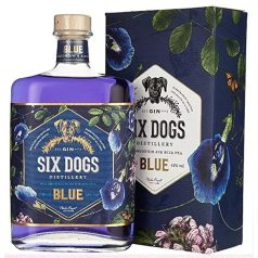 Six Dogs Blue/Kék Gin 0,7L 43% dd.