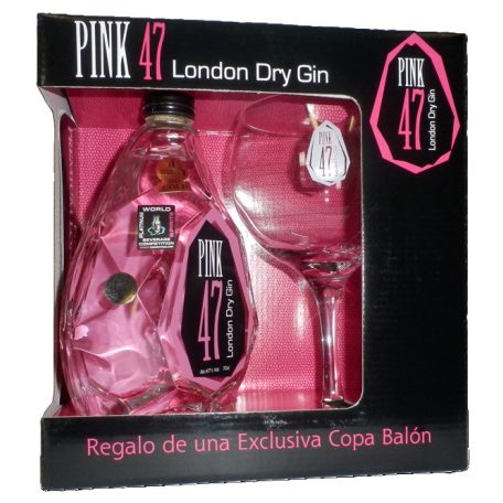 Pink 47 Gin 0,7L 47% dd. + pohár