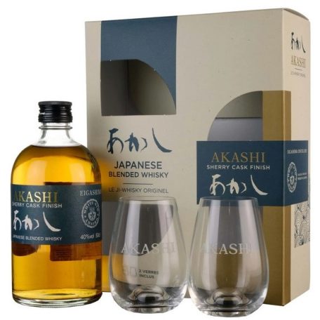 Akashi Sherry Cask Finish 40% pdd.+ 2 pohár