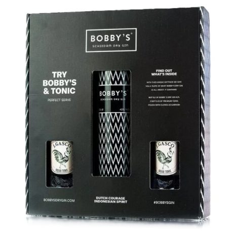 Bobbys Schiedam Dry Gin 0,7L 42% dd. + 2 pohár