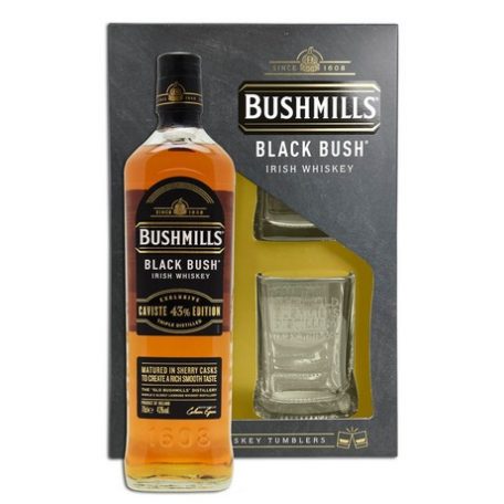 Bushmills Black Bush 43 Edt. 0,7l 43% + 2 pohár pdd.