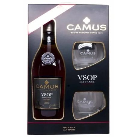 Camus VSOP Konyak DD. 0,7L 40% + 2 pohár