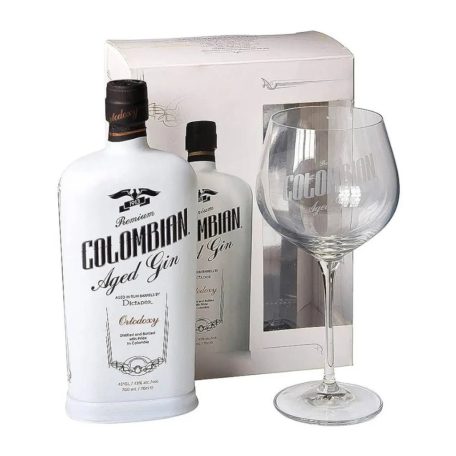 Dictador Columbian Aged White Gin DD. 0,7L 43% + pohár