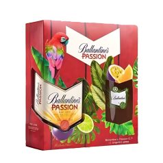 Ballantines Passion DD. 0,7L 35%. + long drink pohár
