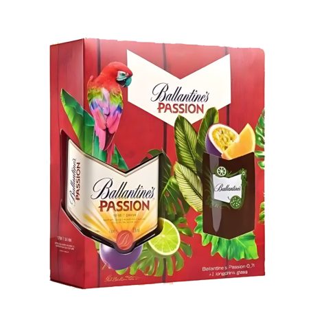 Ballantines Passion DD. 0,7L 35%. + long drink pohár