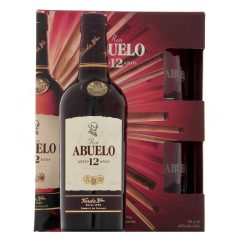 Abuelo 12 Years Rum DD. 0,7L 40% + 2 pohár