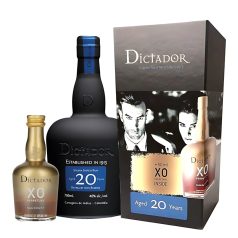   Dictador Rum 20y 0,7l 40% DD. + Dictador 0,05l XO Perpetual 40%