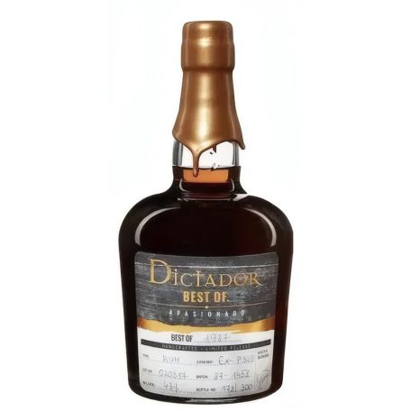 Dictador Rum The Best of 1987 Apasionado 0,7L 43%
