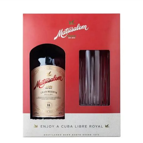 Matusalem Gran Reserva 15 Years Rum DD. 0,7L 40% + pohár