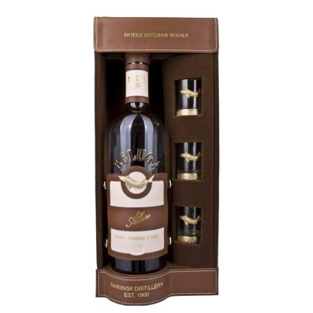 Beluga Allure Vodka DD. 0,7L 40% + 3 pohár