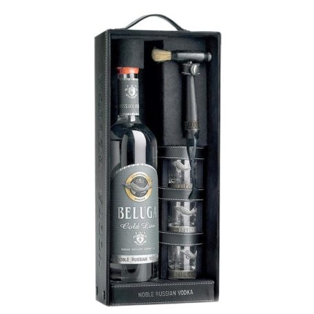 Beluga Gold Line Vodka BŐRDD. 0,7L 40% + 3 pohár